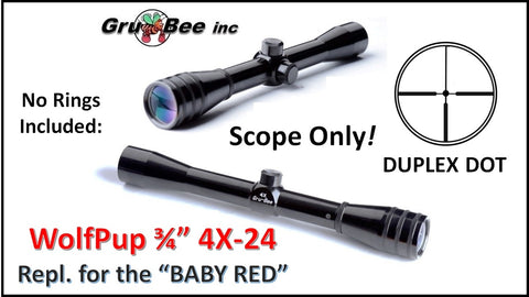 Baby Redfield Replacement > WP-1A 3/4" WolfPup 4X Duplex Dot > Scope only