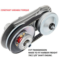 COMING SOON!   CVT transmission for Harbor Freight 79cc 4 stroke.