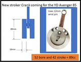 STREET AVENGER 85 42mm stroke crank = 89CC