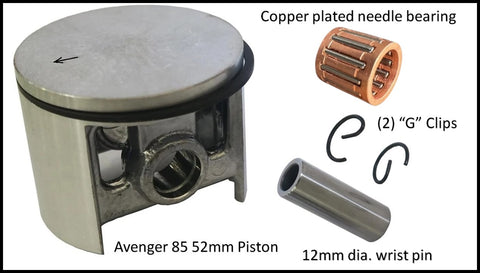 85 Avenger > Complete Piston Kit 52mm dia.
