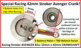 AVENGER 85 42mm stroke crank = 89CC