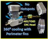 CNC Billet HP Head > Replaces the cast aluminum head on the Avenger 85 engine