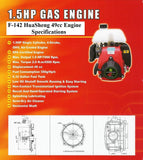 HuaSheng 49cc 4 stroke 5/8" straight shaft engine
