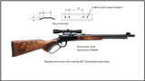 3/8" dovetail base for "Savage Revel" lever action 22 rifle. > FREE SHIPPING