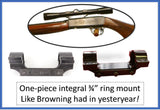 3/4" rings one-piece integral mount