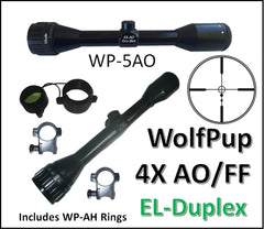 WP-5AO > El Duplex reticle - WolfPup 4X AO and Fast Focus    3/4" tube