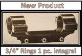 3/4" rings one-piece integral mount