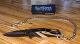 Pocket Knife with clip on chain