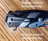 Pocket Knife with clip on chain