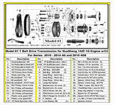 Hi Rev 53cc HuaSheng 144F-1G 4 stroke engine only.