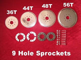 Clamp to spokes 4 sprocket kit