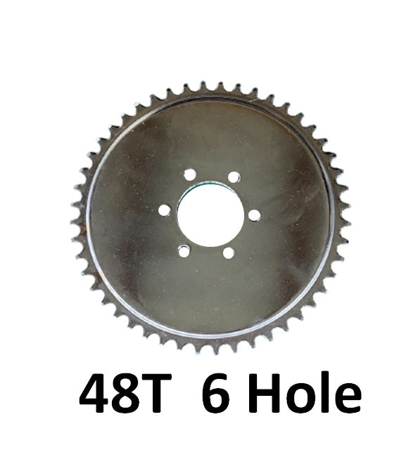 48T 6 hole sprocket for #2 HD Axle Solid Hub