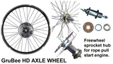 #1 HD Axle 26" wheel with Freewheel sprocket hub