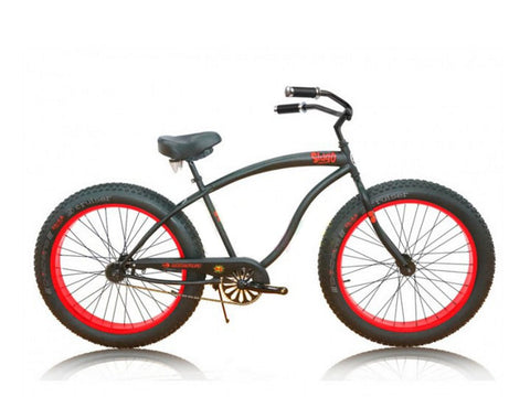 Micargi Single speed 4" fat tire bike.  Steel frame.