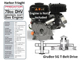 5G -54T- Belt Drive Transmission & Engine bkt. For Predator 79cc engine