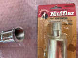 Chrome Exhaust Pipe with long muffler for 79cc Harbor Freight Predator Engine