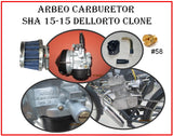 ArBeo SHA 15-15 19mm Dellorto Clone with Blue Bonnet AC