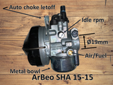 ArBeo SHA 15-15 19mm Dellorto Clone with Blue Bonnet AC
