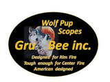 Baby Redfield Replacement > WP-5A  3/4" WolfPup 4X EL Duplex Scope with LOW rings & lens covers