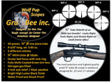 Baby Redfield replacement WP-1A  3/4" WolfPup 4X Duplex Dot Scope with high rings & lens covers