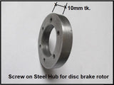 English 1.375x24 threads Steel Disc Brake Rotor Hub for regular bikes