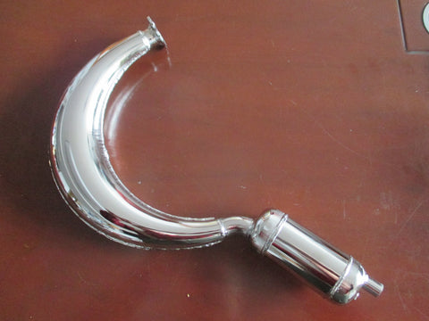Expansion Chamber exhaust with silencer tip.