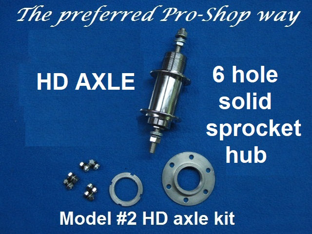 HD Axle Model #2 with solid sprocket hub