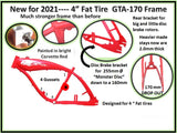 GT4A  4" Fat tire built in tank frame - Coming in 2021