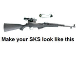 4X-20 scope and mount for SKS semi auto rifle