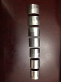 7 pcs Half Moon 1mm tk. Front mount Shim package.
