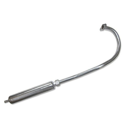 Stainless Steel Poo Poo Pipe Muffler – Flexible Fit For 2 Stroke Gas Motorized Bicycle