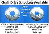 HD Axle Model #2 with solid sprocket hub
