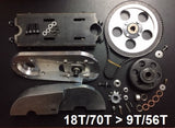 5G -72T- Belt Drive Transmission & engine bracket For Predator 79cc engine