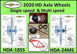 HD Axle Model #2 with solid sprocket hub